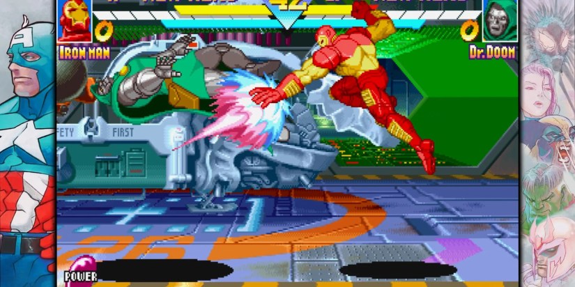 Screenshot of Mavel vs. Capcom fight collection gameplay