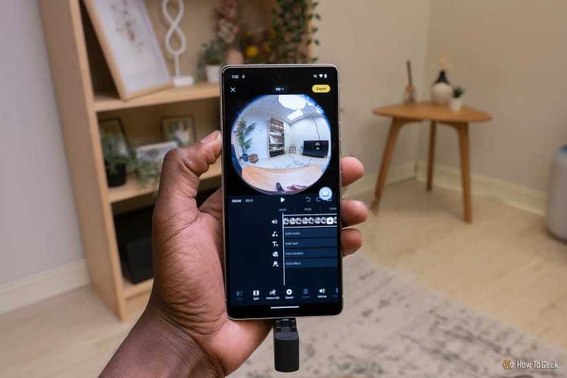 The Insta360 app on a Pixel 7