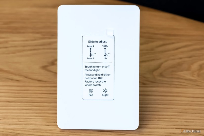 Slider instructions on the TP-Link Kasa KS240 Smart Controller