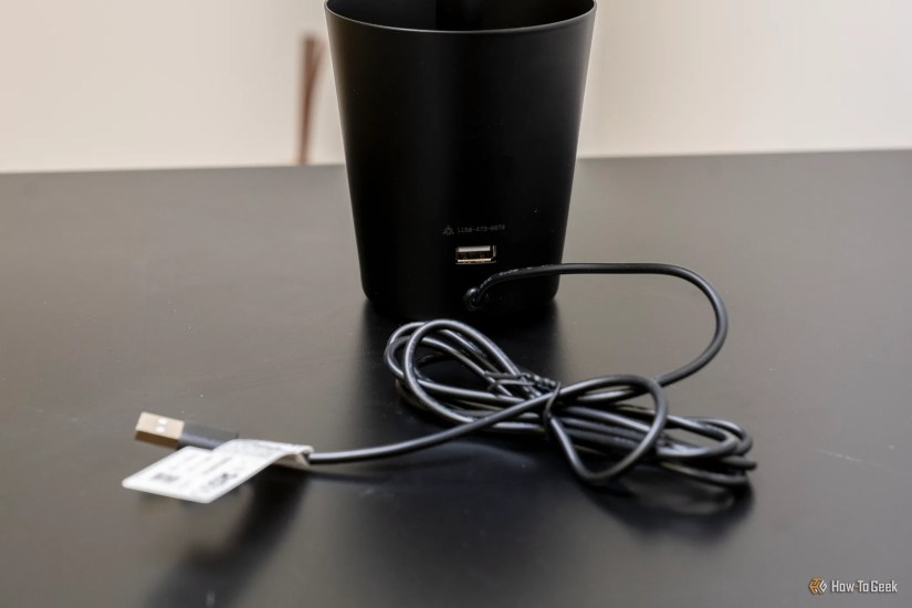 The back of the Nanoleaf Umbra Cup Smart Lamp