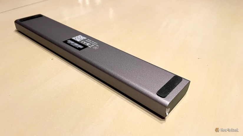The bottom of the Plugable PS-10CC USB-C Charging Station.