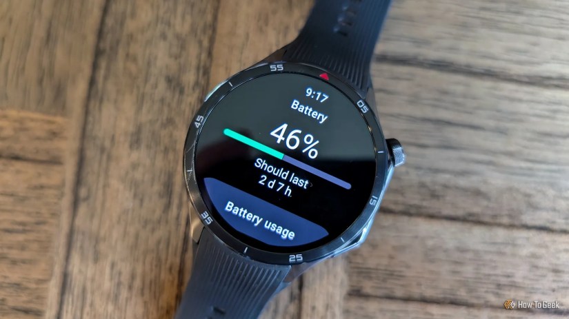 OnePlus Watch 3 battery screen.