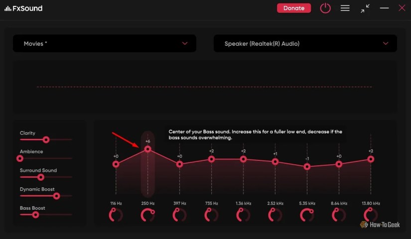 Different frequency lines of Movie preset.-1