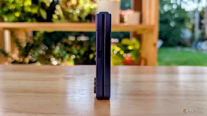 Samsung Galaxy Z Flip 7 side angle.
