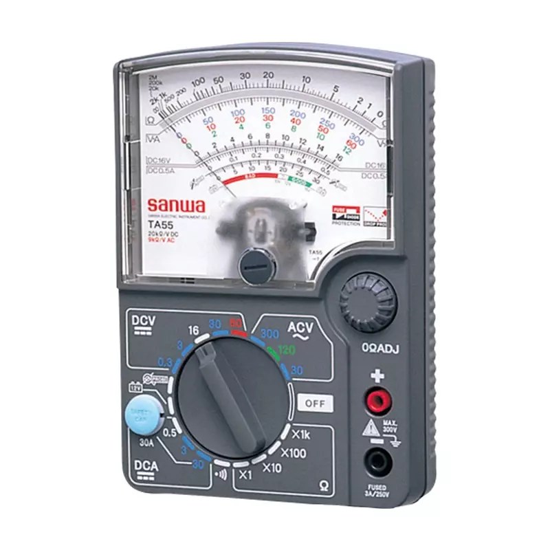 Buy Sanwa TA55 Analog Multimeter with 30A range supporting automobile