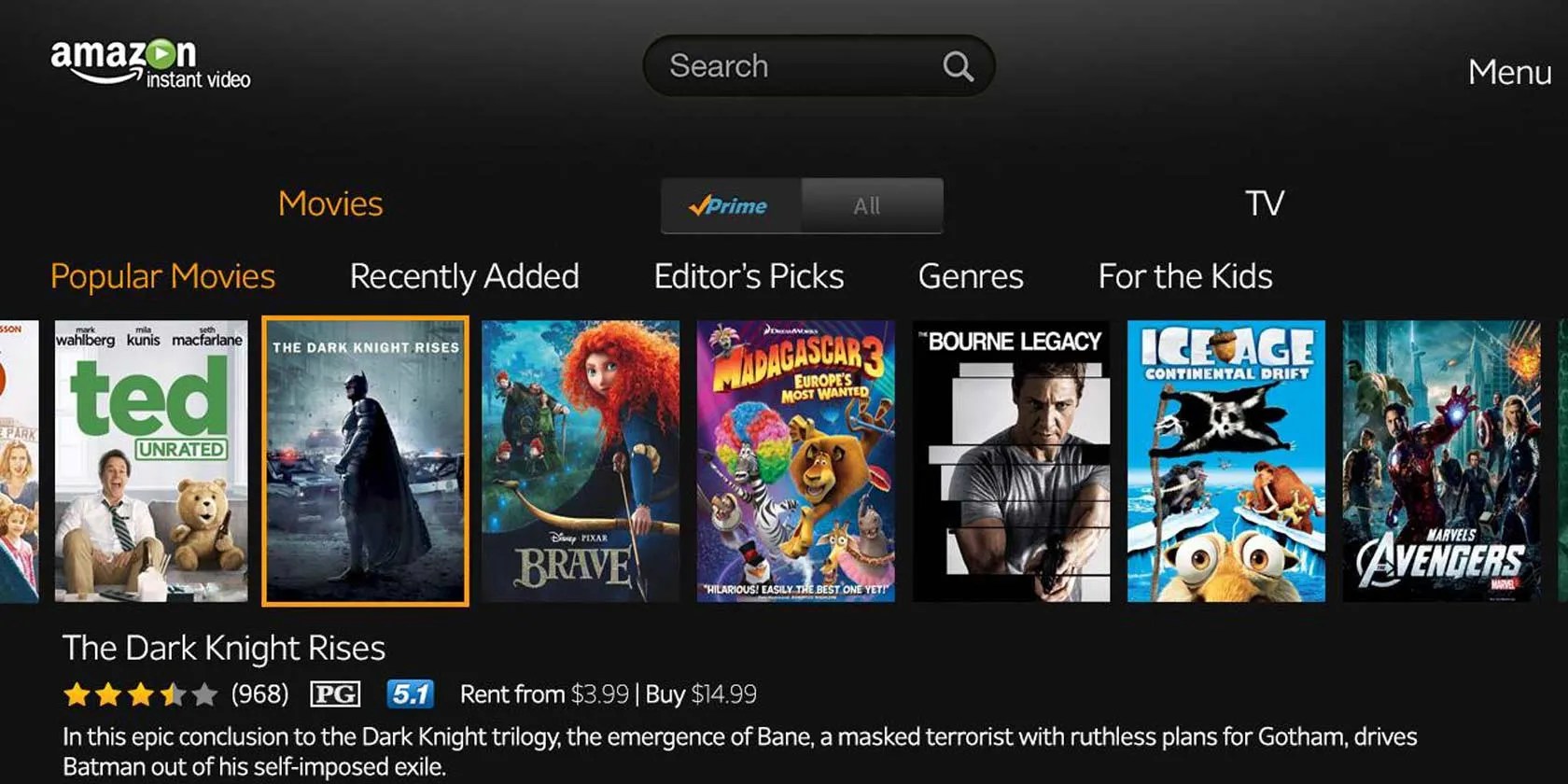 Amazon Instant Video App Now Supports Airplay and Apple TV