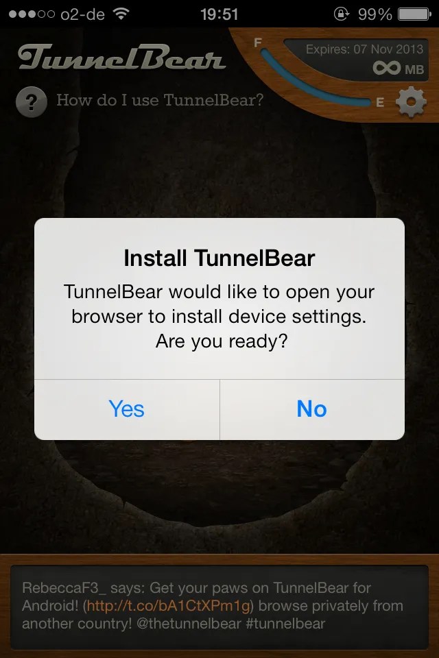Set Up A VPN On Your iPhone In Minutes With Tunnelbear