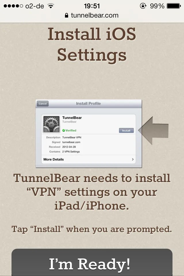 Set Up A VPN On Your iPhone In Minutes With Tunnelbear