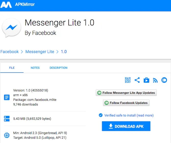 Facebook Messenger Lite Is the App We've All Been Waiting For