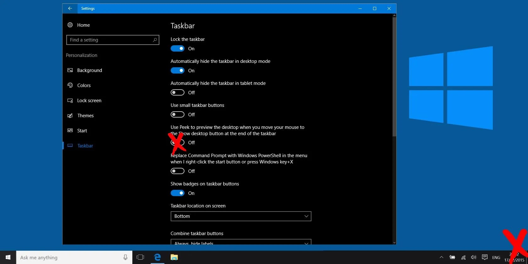How to Remove the "Show Desktop" Button on Windows 10