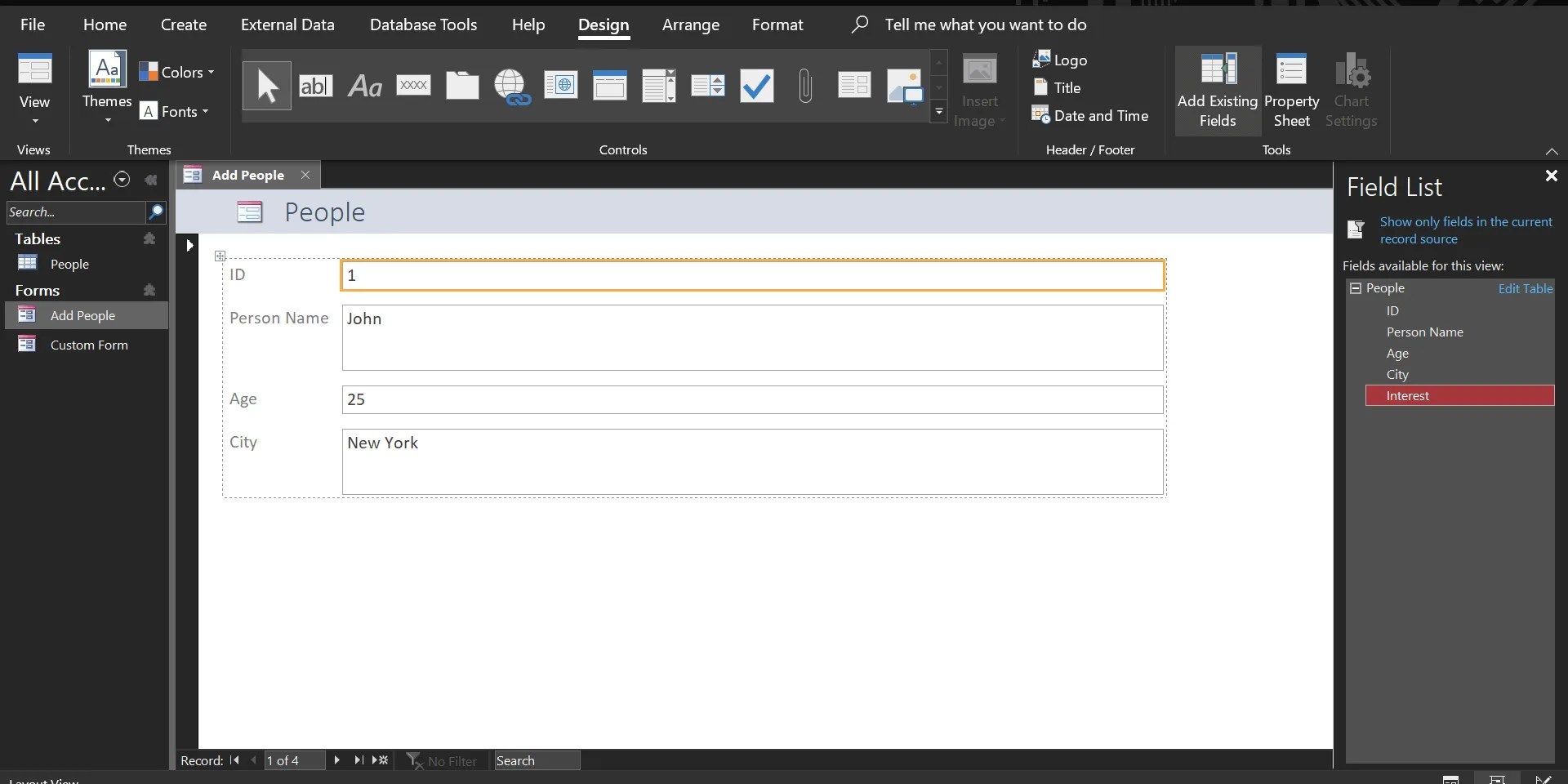 How to Create a Form in Microsoft Access