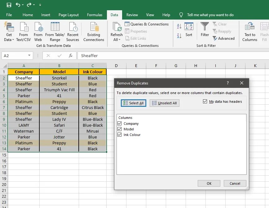 How to Remove Duplicates in Excel