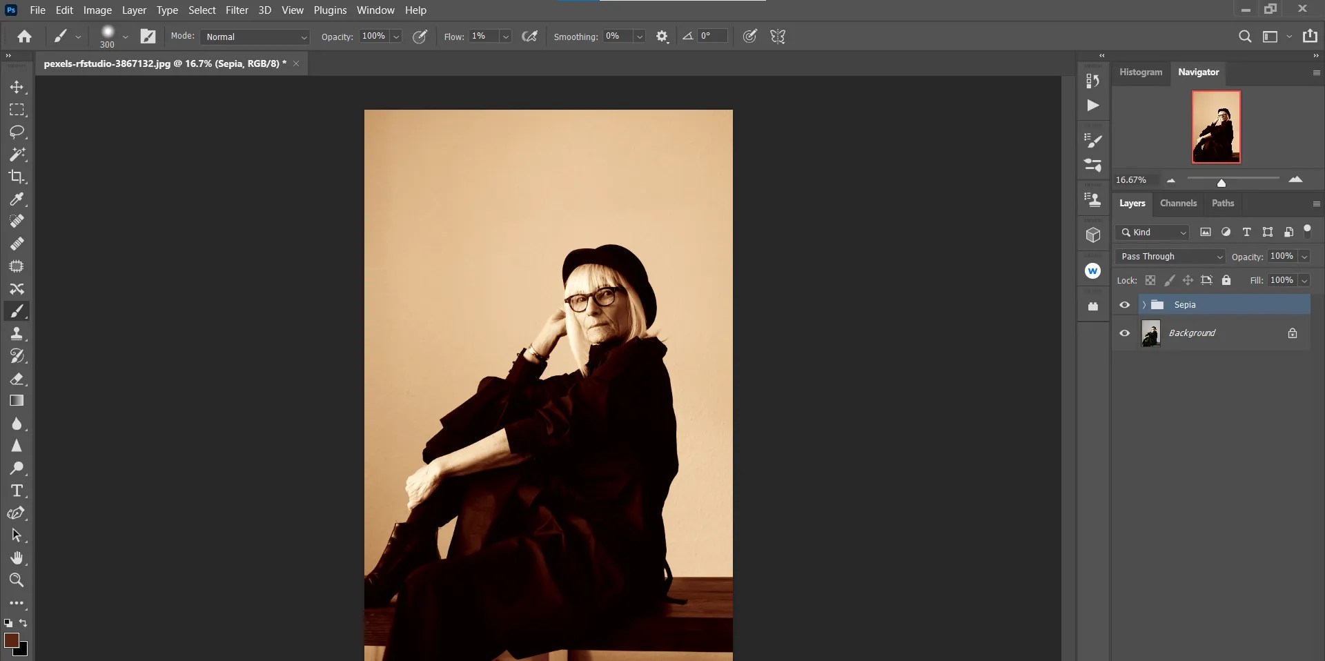 How to Create a Custom Sepia Effect in