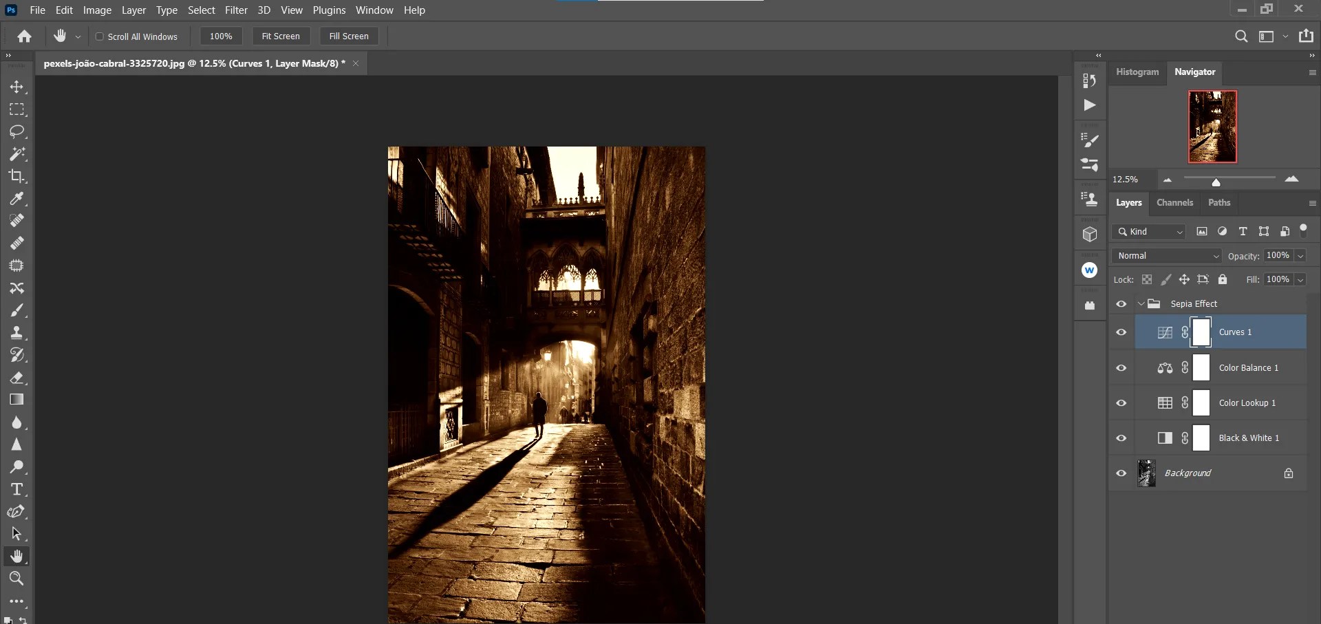 How to Create a Custom Sepia Effect in