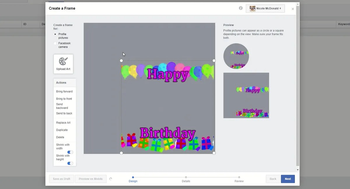How to Create and Use Facebook Frames
