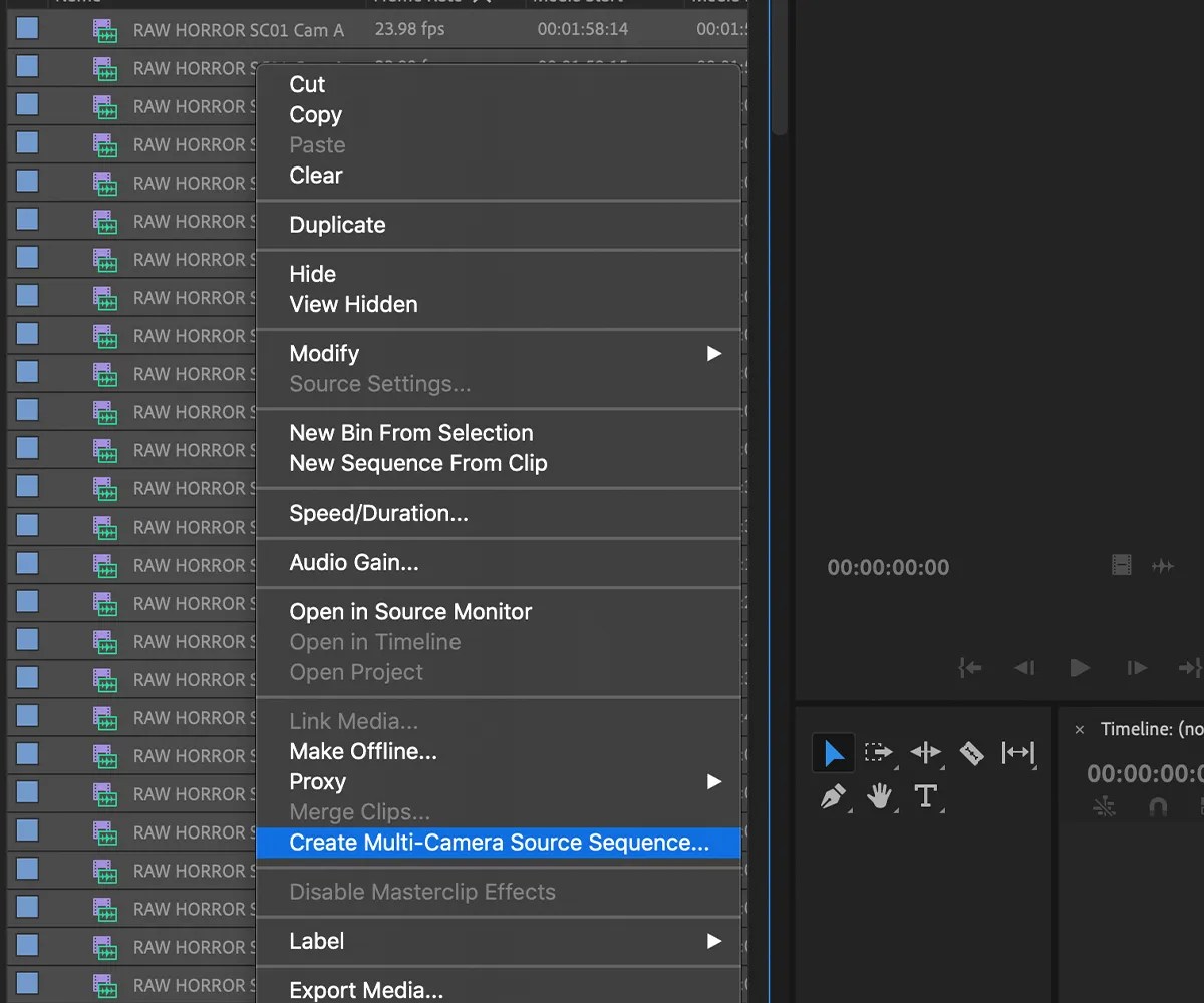 How to Create MultiCamera Sequences in Adobe Premiere Pro