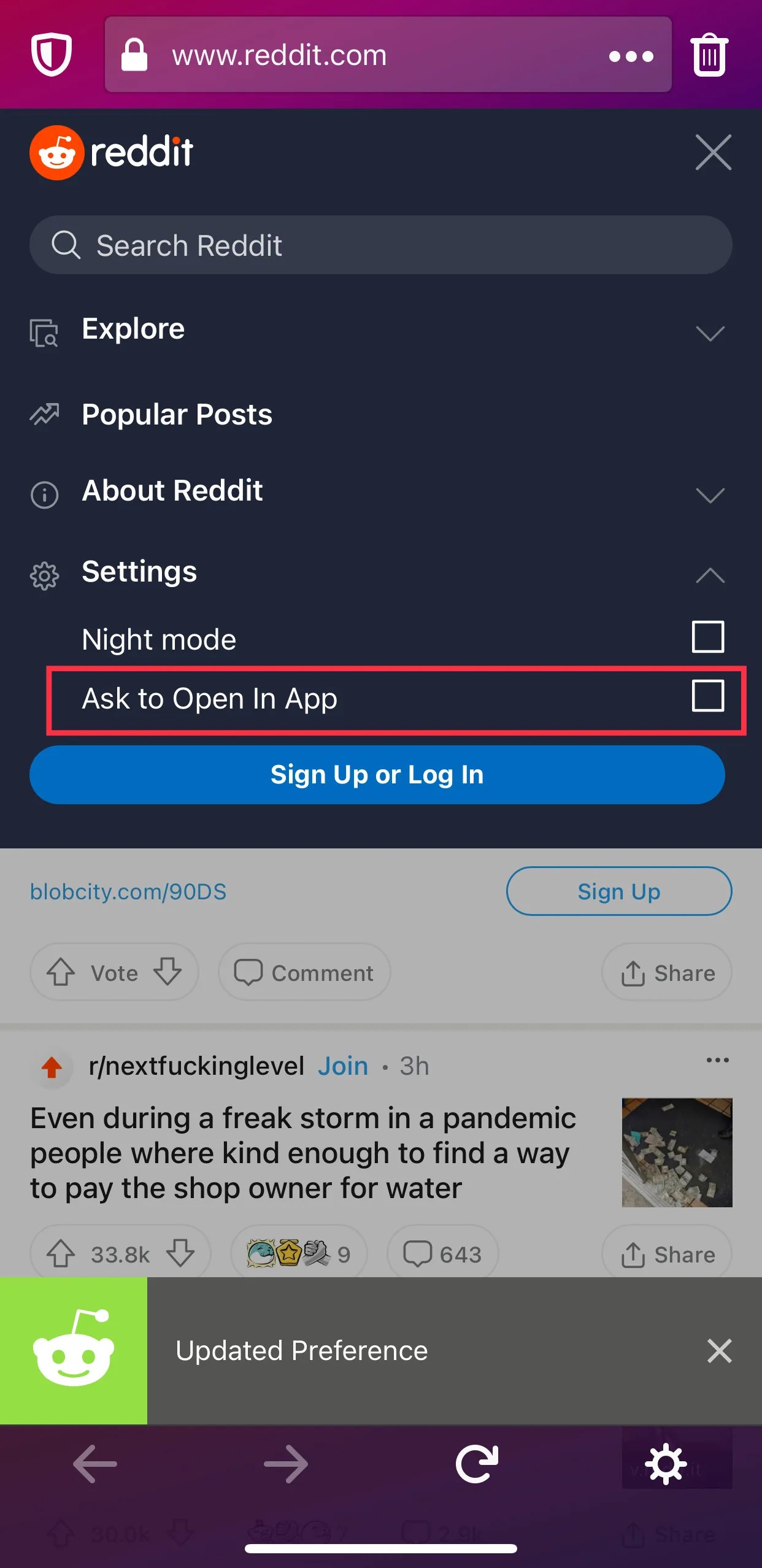 How to Disable Reddit's Annoying 'Open in App' PopUp