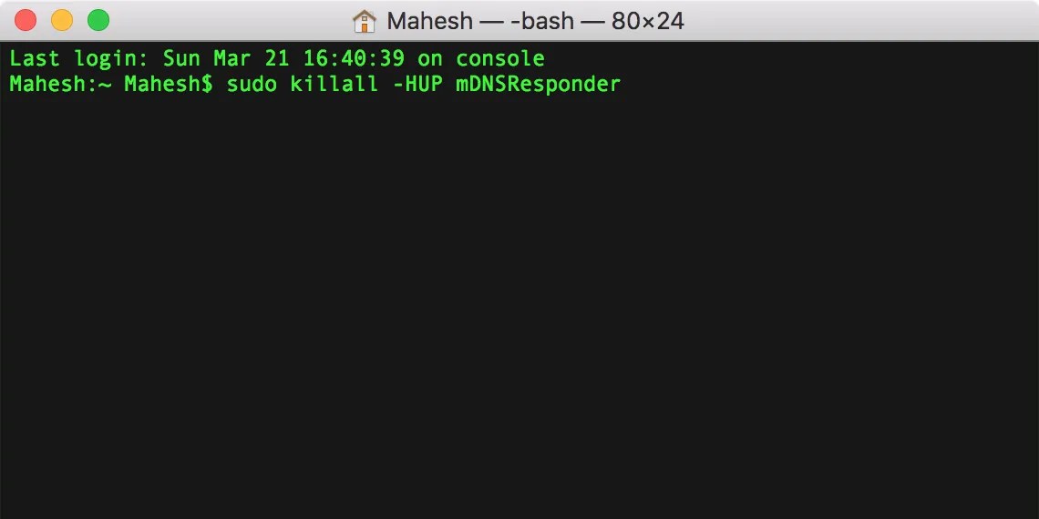 How to Flush the DNS Cache on a Mac