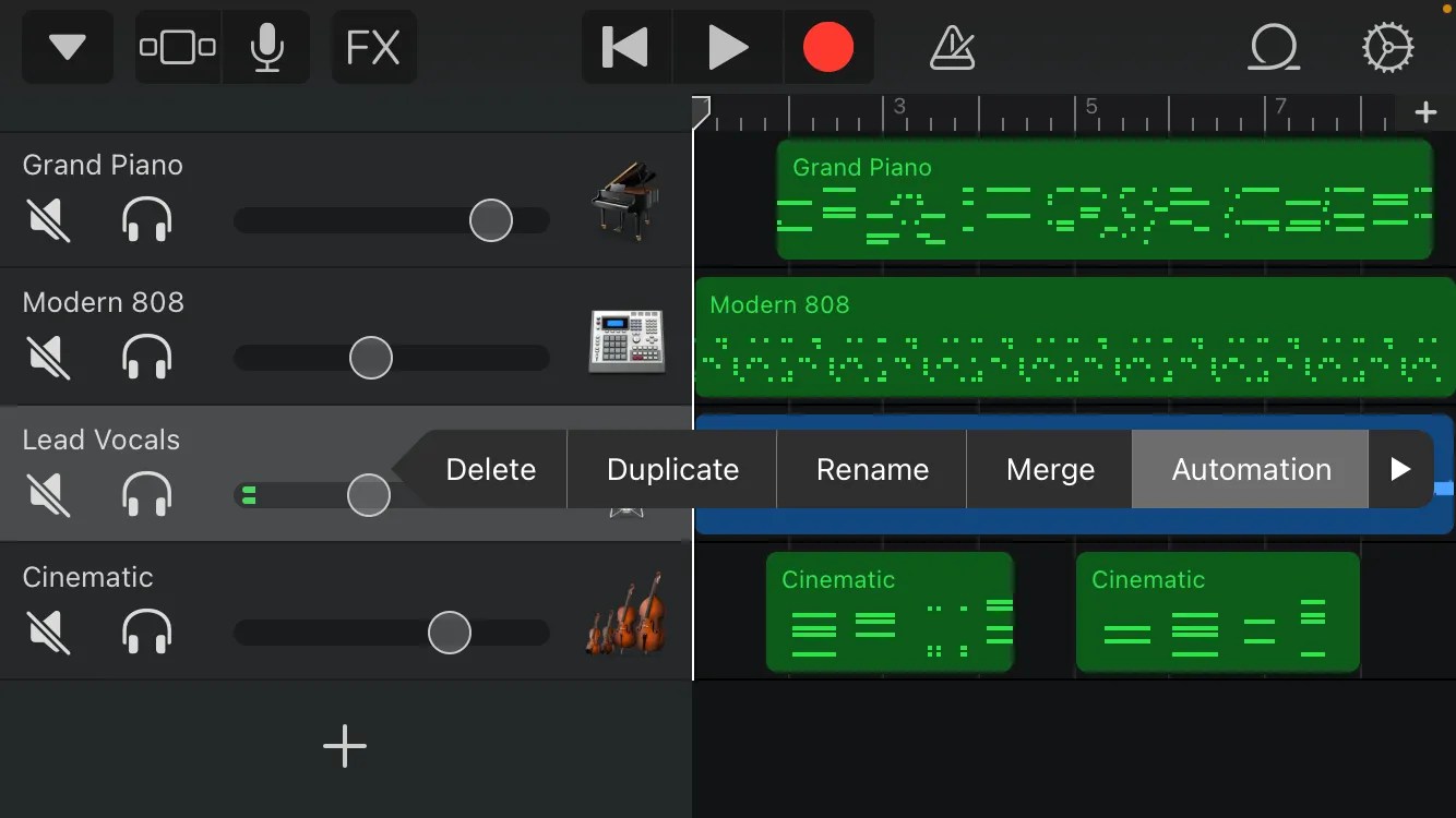 How to Fade Music In and Out in GarageBand
