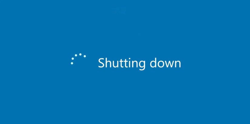 Windows “Shutting Down” screen