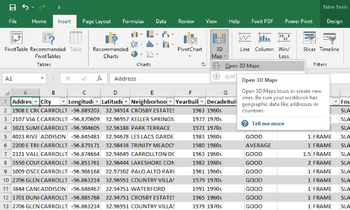 How to Make a 3D Map in Excel