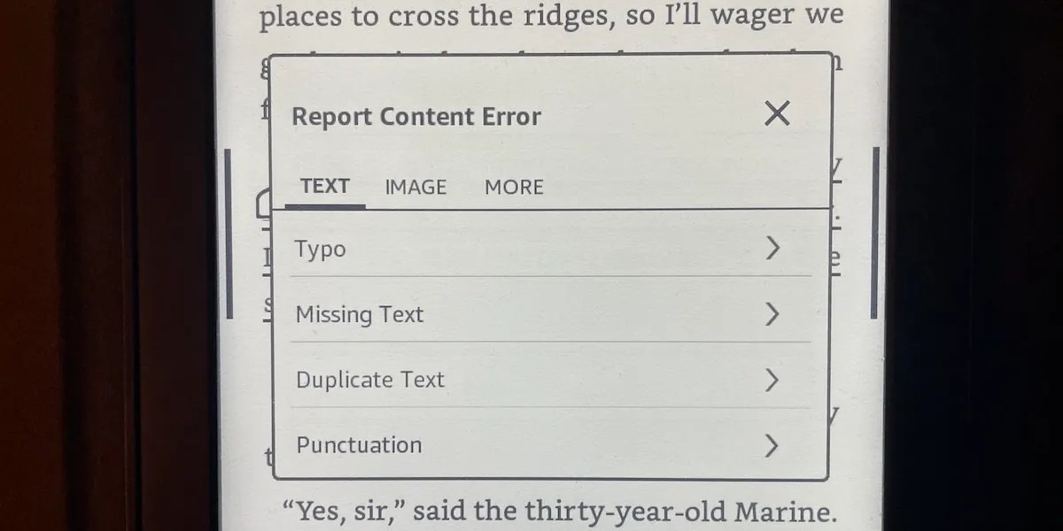How to Report Typos and Other Errors in Your Kindle Ebooks