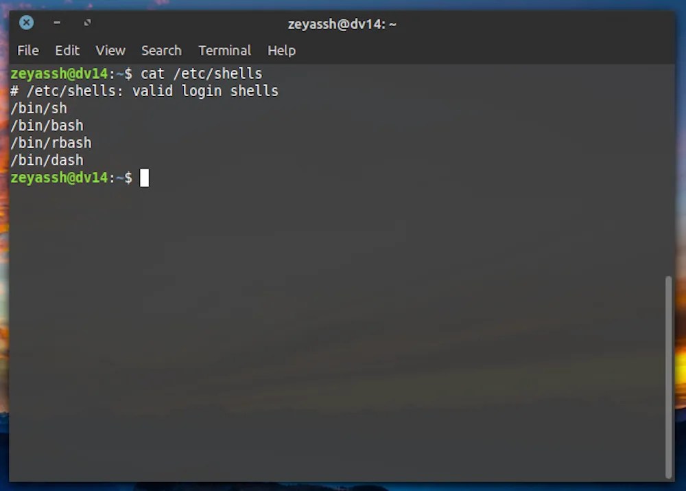 How to Change the Default Shell on Linux With chsh