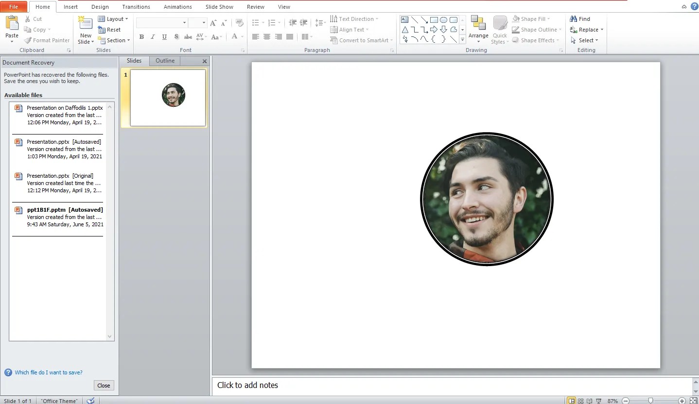 How to Crop an Image to a Perfect Circle in PowerPoint