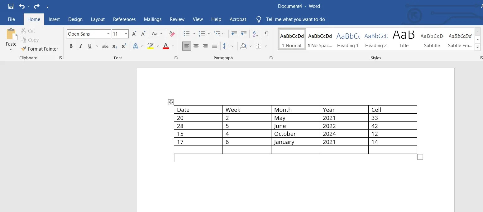 How To Select And Move Table In Word at Kathleen McKeever blog