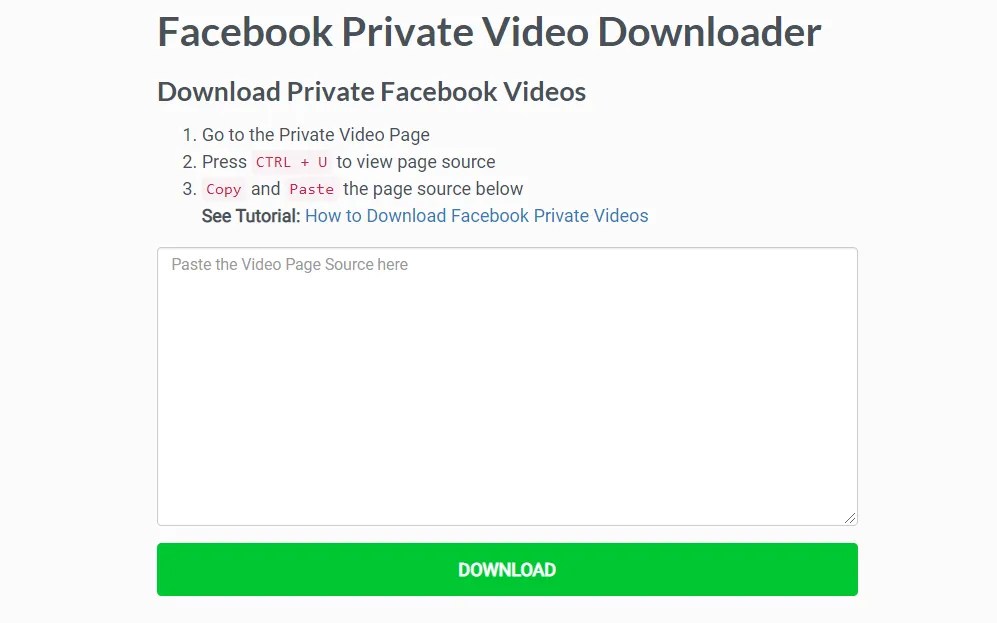 How to Download Private Facebook Videos