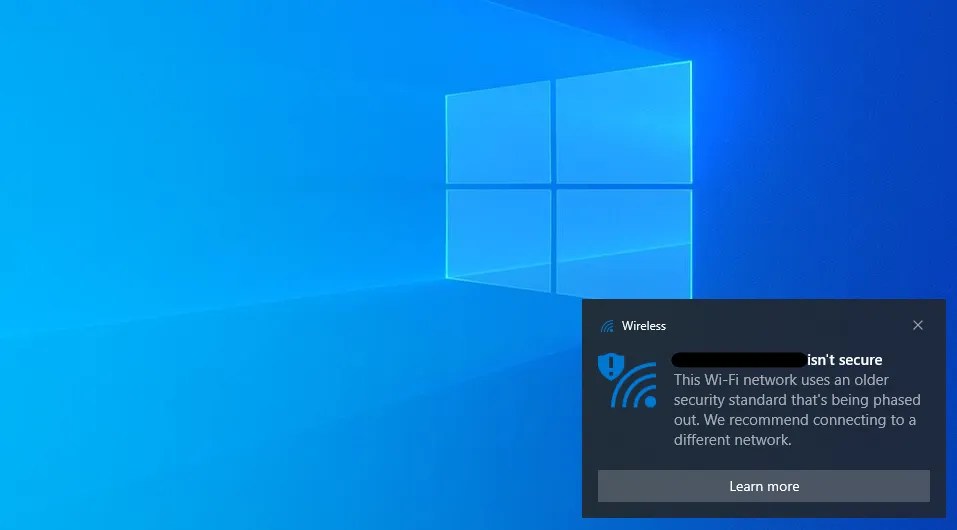 How to Fix the "Your WiFi Is Insecure" Error Message in Windows 10