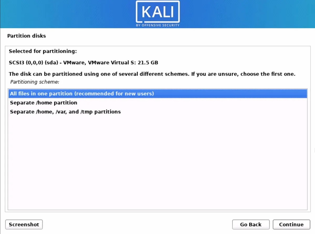 How to Install Kali Linux in VMware Workstation