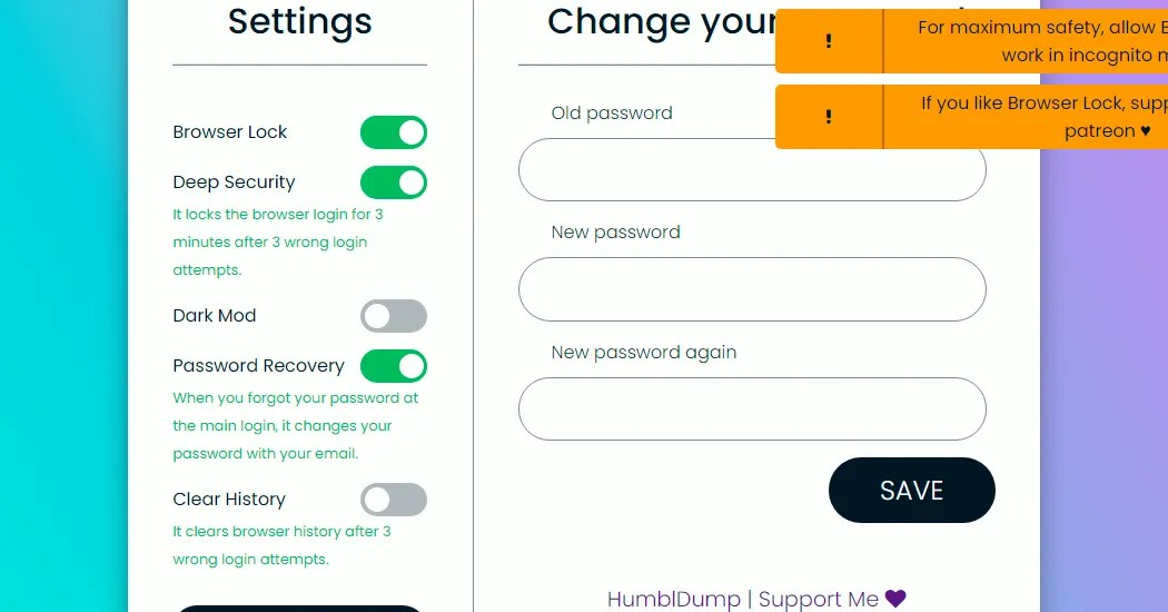 How to Lock Your Desktop Browser With a Password