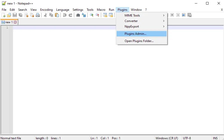 How to Install the Notepad++ Plugin Manager to Manage Plugins