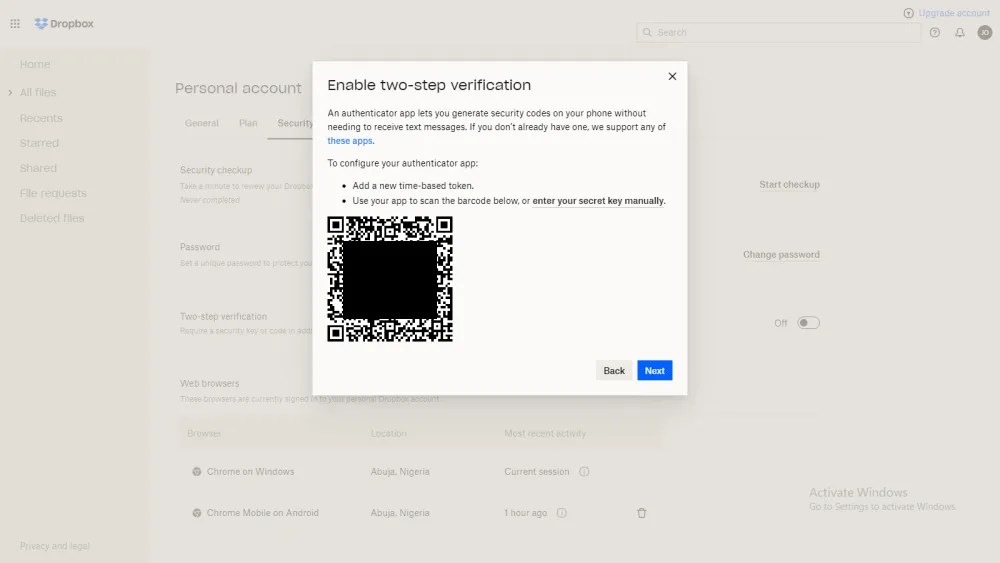How to Enable TwoStep Verification in Dropbox