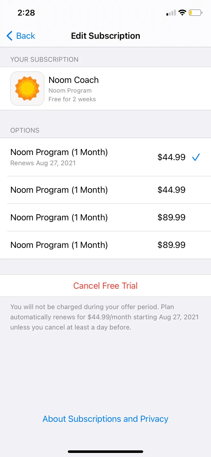 How to Cancel a Noom Subscription