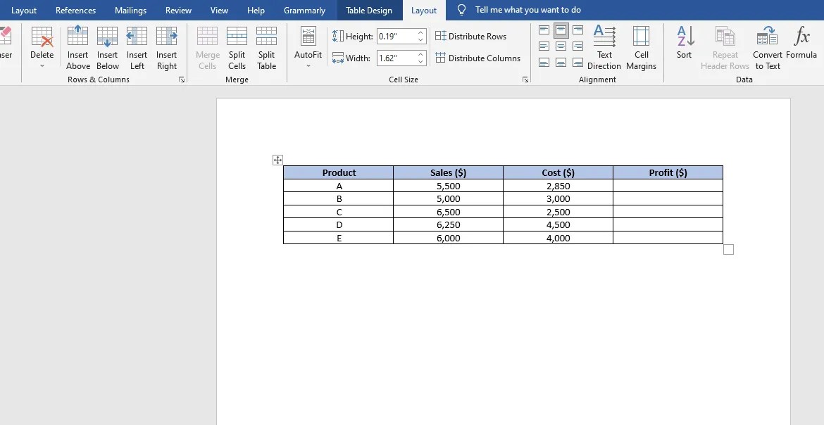 How to Use Excel Formulas in Word Documents