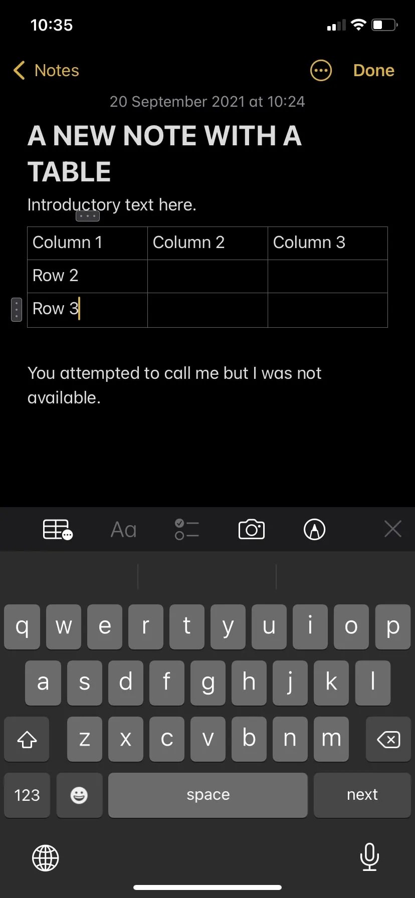 How to Create and Format Tables in Apple Notes Like a Pro