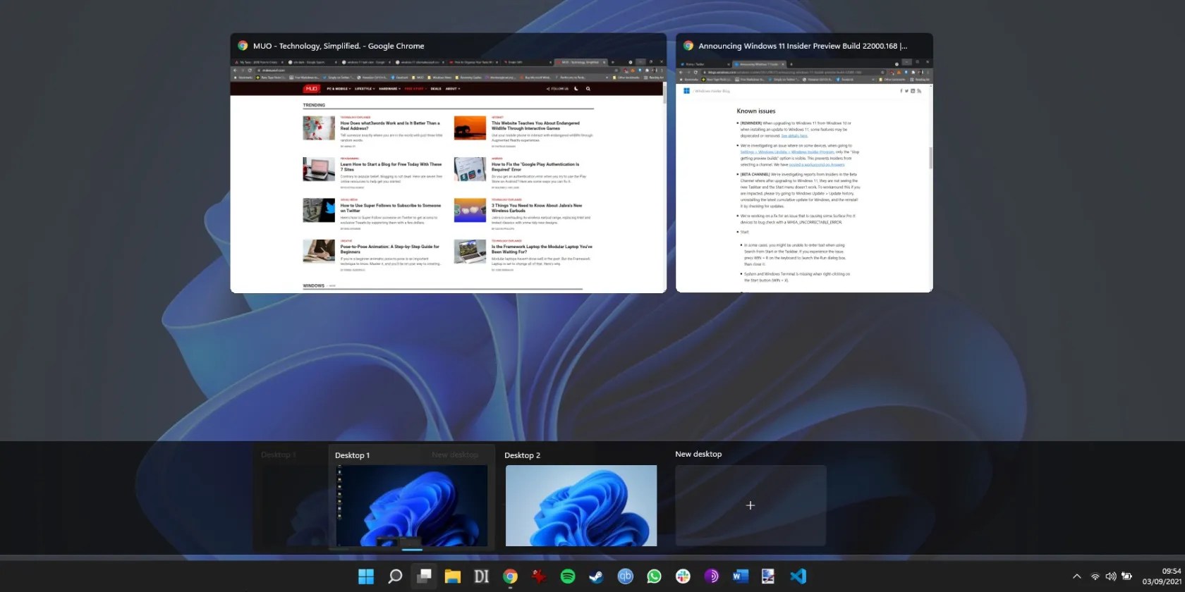 How to Create Virtual Desktops in Windows 11