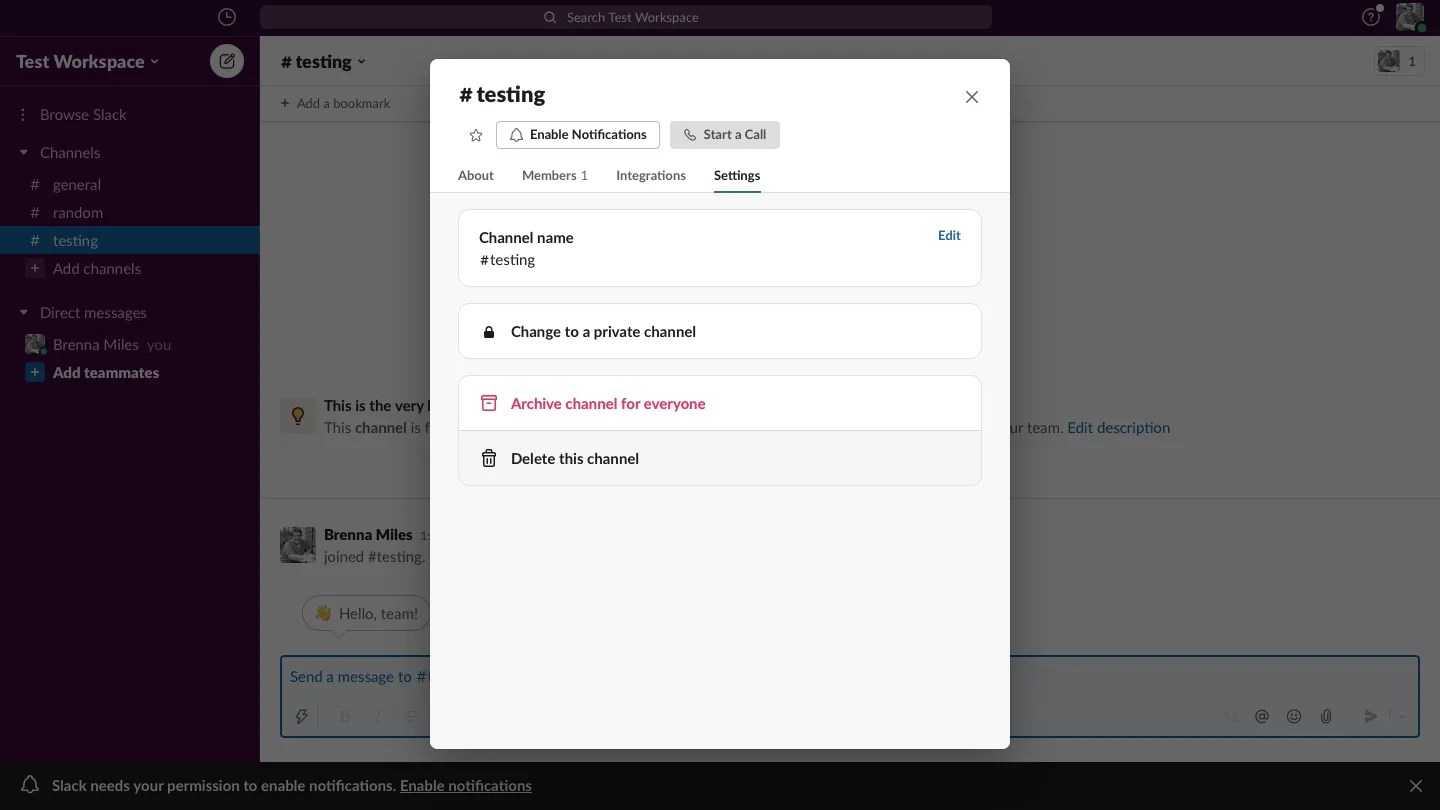 How to Delete a Slack Channel