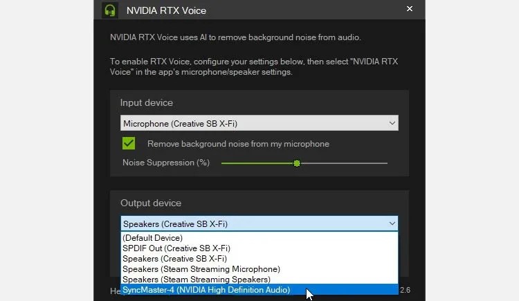 使用rtx 语音清理旧版nvidia Gpu 上的音频