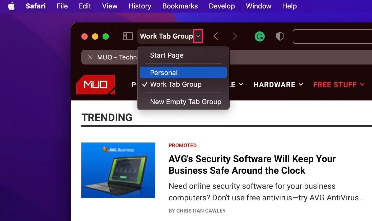How to Use Safari Tab Groups on Your Mac