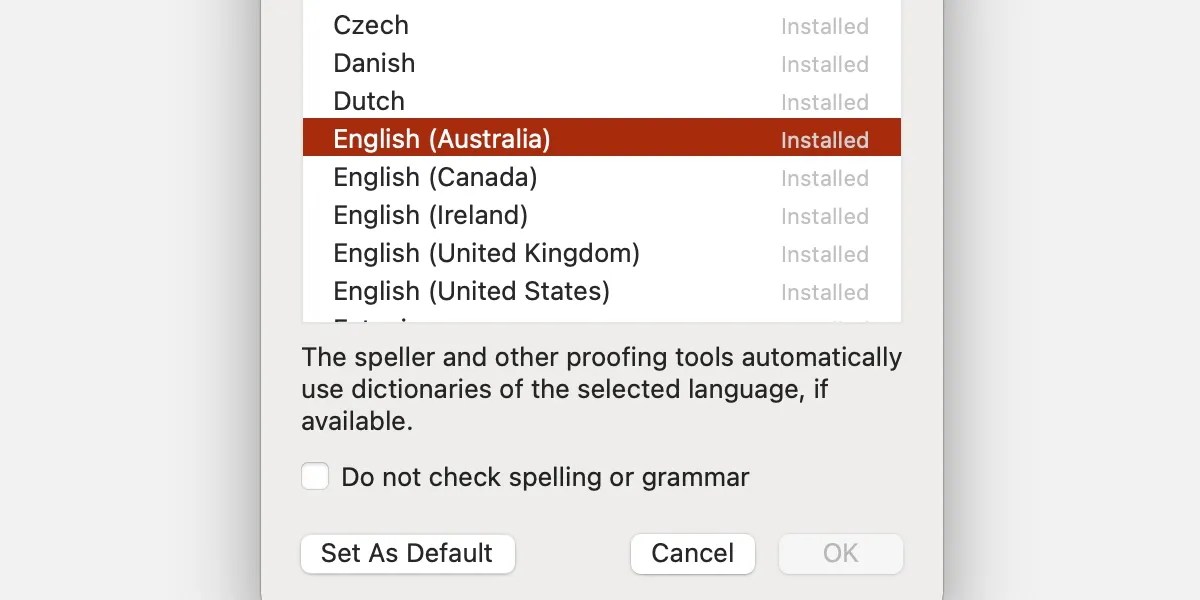 How to Change the Spellchecker Language in 5 Office Suites on Mac