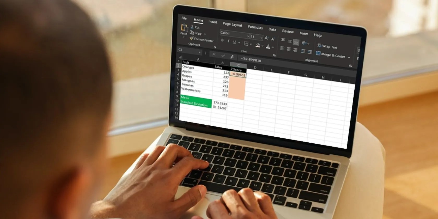 How to Calculate a ZScore in Excel