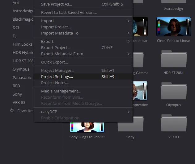 How to Import and Export LUTs in DaVinci Resolve
