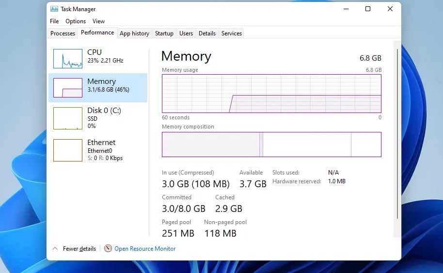 How to Check RAM, GPU, and CPU Usage in Windows 11