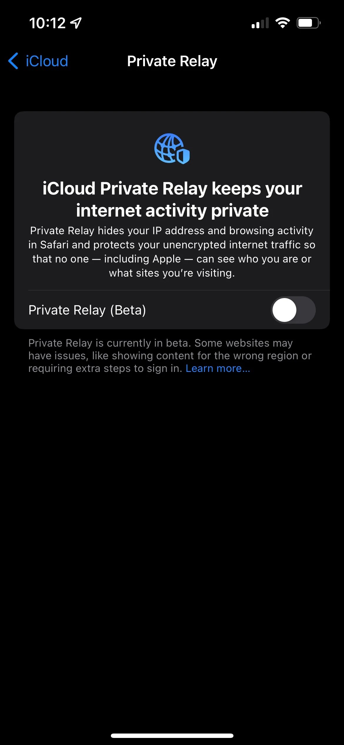 iCloud Private Relay Not Available on Your iPhone? Here's Why
