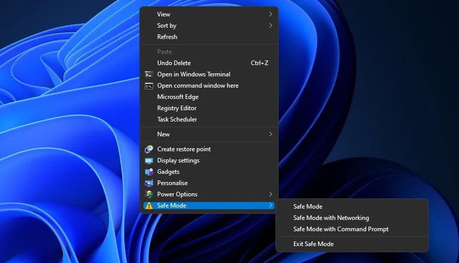 How to Add a Safe Mode Option to the Context Menu in Windows 11