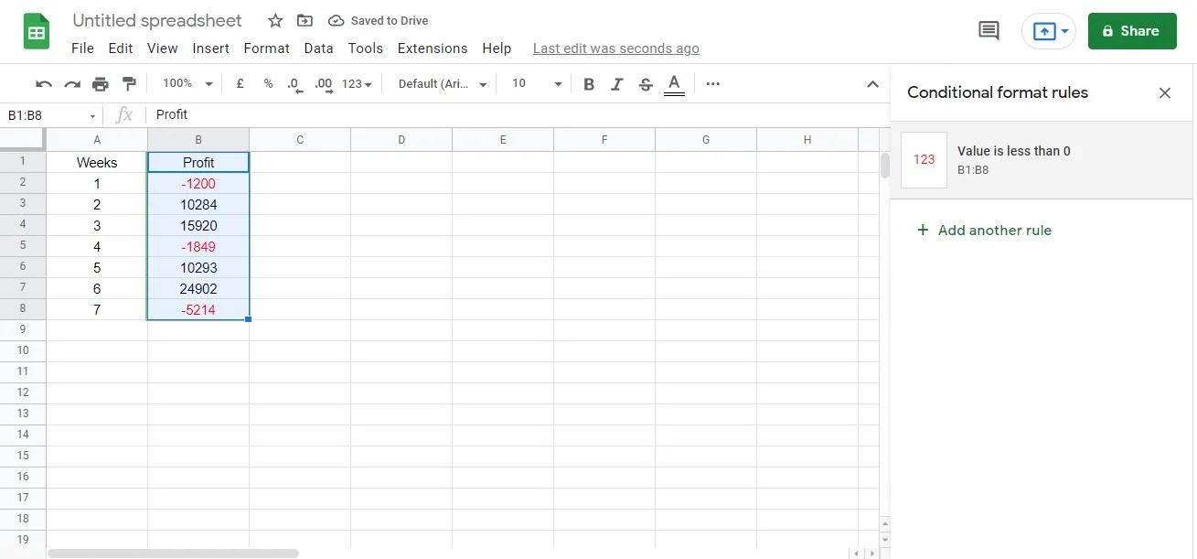 How to Format Values in Google Sheets