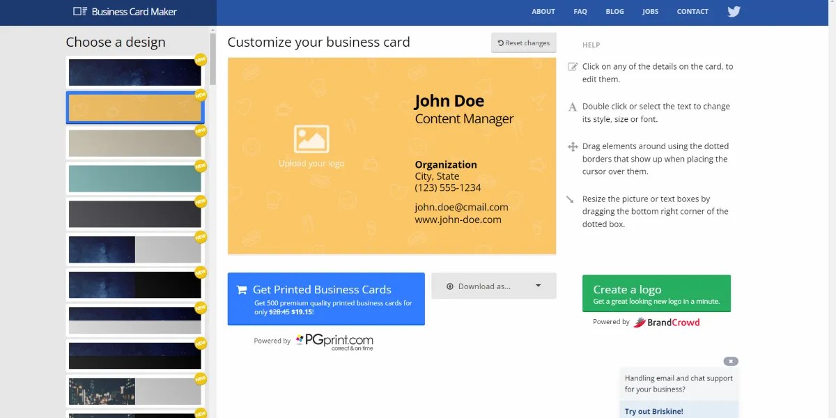 The 7 Best Free Online Business Card Makers